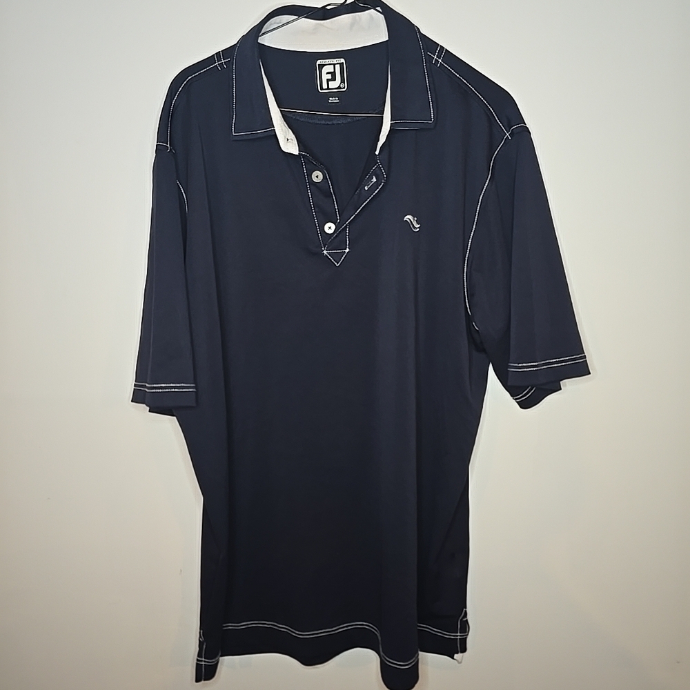 FootJoy Athletic Fit 96% Polyester 4% Spandex Golf Polo Shirt